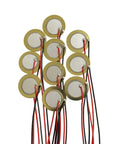 10 Pack 41mm Piezo Disc Transducers With 3.94 Inch Wires For Acoustic Instruments Contact Mic Drum Trigger Sound Sensor DIY