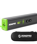Portable Laser Level With Light And Magnetic Pocket Torpedo Tool For 15 Ft Cross Line Vertical And Horizontal Bubbles Handy For Hanging Pictures Walls And Home Renovation Projects Green Line, black case