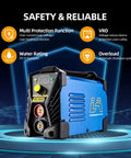 Stick Welder Arc Welding Machine With Hot Start, Arc Force, Anti Stick Tech, 200 Amp Portable MMA Welder front view
