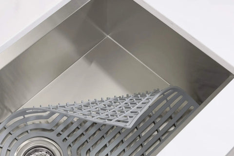 Go-To Task Sink Mat For Workstation Sinks Silicone Protector Pad Heat Resistant And Dishwasher Safe Fits K-80086-1PC And K-80086-2PC in sink