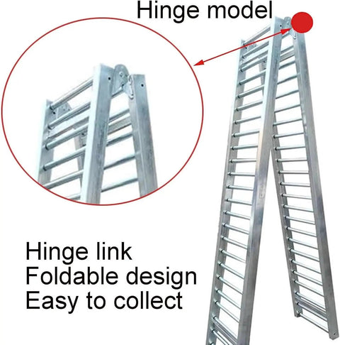 Heavy Duty Galvanized Steel Rollers Light Duty Conveyor Ideal For Yards And Warehouses With Smooth Unloading Slide Design For Easy Material Handling In 40x300cm Size showing hinge model for foldable design.