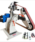 Tough As Nails 2X72 Belt Grinder Sander with 1500W motor, vertical adjustment, and included sanding kits for woodworking.