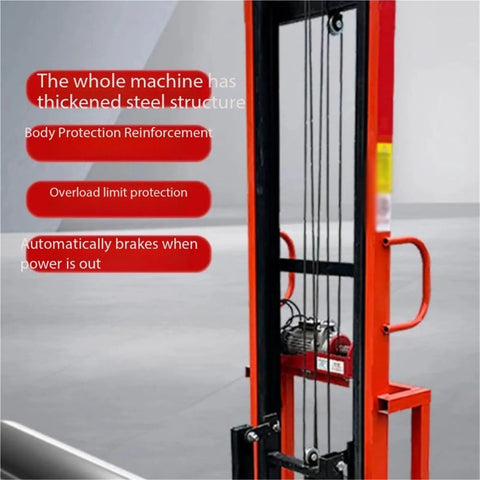 Close-up of Heavy Duty Electric Pipe Lift Table With 6 Casters For Smooth Ventilation And Piling Install showing steel structure and safety features.