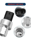 AC Pressure Transducer Switch Replacement Sensor For Isuzu Hombre 1996 1998 Oldsmobile Firenza 1987 Chevy Astro 1989 2000 Pontiac Sunbird 1987 1992 Easy Install Quick Fit And Other Compatible Models OE 68156982AA shown in detailed view.