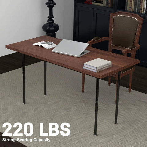 Heavy Duty Adjustable Desk Legs Set Of 4 For DIY Office Tables From 24 To 37 Inches With Leveling Feet, supports 220 lb