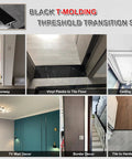 Rugged Aluminum T Molding Floor Transition Strip 36 Inch By Three Quarter Inch Matte Black Doorway Edge Trim sample