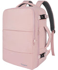 Pink Women Travel Backpack Carry On With Shoe Compartment And Water Bottle Pocket, TSA 15.6 Inch Laptop, Flight Approved, Wet Pocket