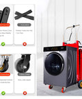 Heavy Duty Electric Stair Climber Hand Truck With 300 Kg Load Capacity And Silent Crawler Design For Fast Logistics Work In Warehouses Featuring 2200w Brushless Motor Plus Long Battery Life with washing machine