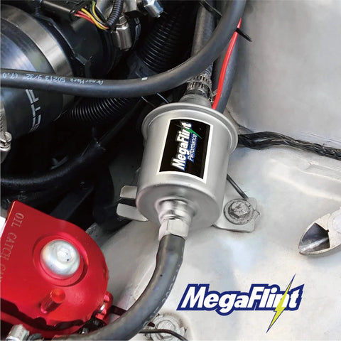 Installed Inline 12V Universal Electric Fuel Pump Low Pressure Five To Nine PSI For Gas And Diesel, Delivers Thirty GPH