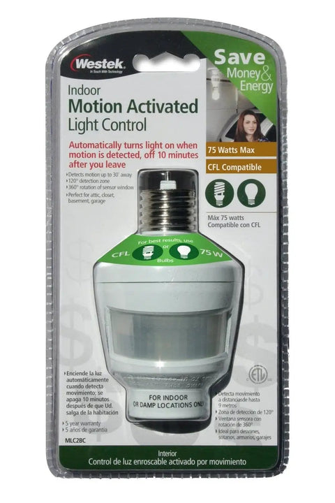 Indoor Motion Sensor Light Switch For Rooms And Hallways, Auto On When You Enter, 120-Degree Coverage Reaches Up To 20 Feet