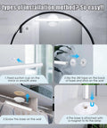 Installation methods for Portable Rechargeable LED Vanity Lights With Touch Control And Three Brightness Levels, USB Powered.