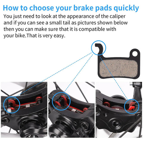 Four Pairs Beefed Up Bike Disc Brake Pads Kit For Shimano Deore XT SLX Saint Alfine LX M596 M595 XTR M975 M966 M965 Disc