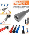 Heavy Duty Pro Grade Wire Nut Twister Kit for Drills, Fast Wire Twister Tool for Spin Twist Wire Connectors, gray and colorful design
