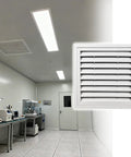 Rock Solid Universal Metal Access Panel Slick Louvered Inspection Door For Hvac Ducts And Cleanrooms in white for cleanroom installation.