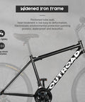 26 Inch Mountain Bike With Sturdy Aluminum And Steel Frame 21 Speed Front And Rear V Brakes Lockout Suspension Fork Built For Men