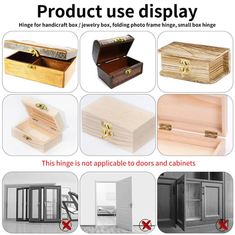 Top Shelf Brass Jewelry Box Hardware Set Featuring Forty Rad Hinges And Twenty Dope Antique Latch Hook Hasps Plus Two Hundred Forty Replacement Screws For Sweet Wooden Cabinets And Nifty Craft Projects