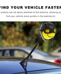 Funny Pilot Antenna Topper Ball For Cars EVA Foam Exterior Decoration For Most Vehicle Antennas on car roof