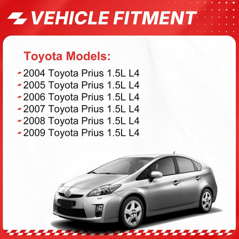 Vehicle fitment for Direct Bolt On Coolant Control Valve For 2004 To 2009 Toyota Prius 1.5L models listed.