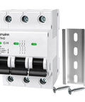 Three Pole Miniature Circuit Breaker 240V 480V AC 50A Thermal Magnetic Trip Smart Circuit Breaker AC Disconnect Switch