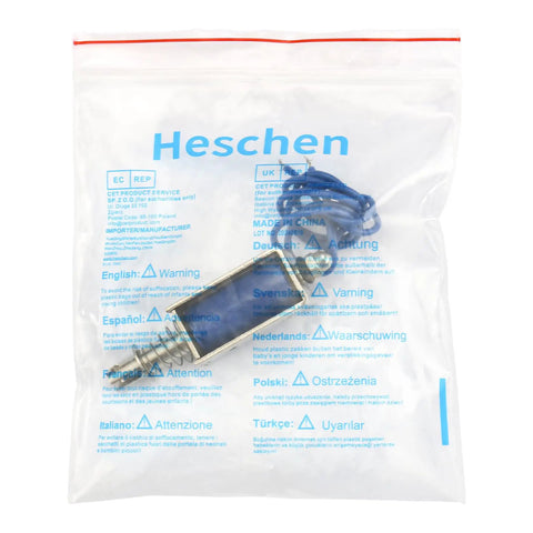 Powerful DC Solenoid Electromagnet For No Fuss Quick Push Pull Actuation, 12V 1.7A, 10mm Stroke, in sealed packaging