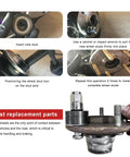 Wheel Stud Installer Tool Pro Grade Replacement in use demonstrating quick safe stud insertion on vehicle hub.