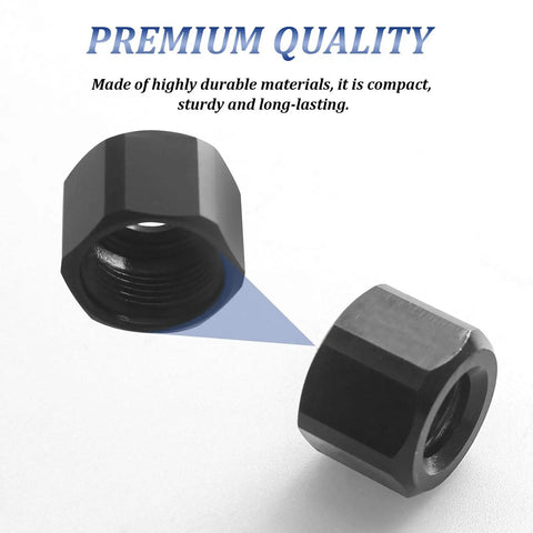 Quarter Inch Collet Nut Replacement for 2485-20 2486-20 2784-20 5192 5194 5196 Die Grinders and 2723-20 Compact Router, close view