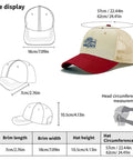 Size chart for Low Profile Womens Trucker Hat With Dope Vintage Vibe Breathable Cotton Cap Adjustable Fit