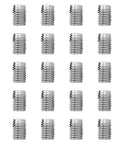 20 Pcs M6x1.0 And M10x1.5 Thread Inserts In 302 Stainless Steel Slotted Self Tapping Thread Repair Kit For Cars, Trains, Boats, And Home Appliances Heavy Duty Vibration Resistant, Shock Proof, High Tensile Strength. 20 stainless steel thread inserts