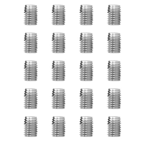 20 Pcs M6x1.0 And M10x1.5 Thread Inserts In 302 Stainless Steel Slotted Self Tapping Thread Repair Kit For Cars, Trains, Boats, And Home Appliances Heavy Duty Vibration Resistant, Shock Proof, High Tensile Strength. 20 stainless steel thread inserts