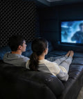 Game Changer 4 Pack Sound Proof Foam Panels 48X24X2 Acoustic Egg Crate Wall Tiles for home studio viewing with noise control.