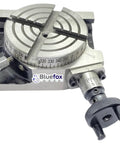 Built Tough 3 Inch Rotary Table For Milling And CNC Work Horizontal And Vertical Mount 4 T Slot Bolts 80mm Diameter Cast Iron Body