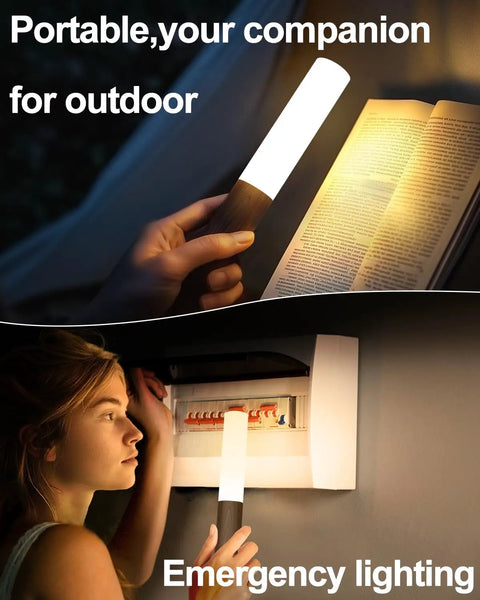 Indoor Wall Sconce Equipped With Smart Motion Detection And An Extra Large 2200mAh Rechargeable Battery Delivers Zero Wiring Headache With Quick USB Charging And Truly Hands Free Operation in use for reading and emergency lighting.