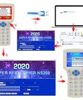 All In One RFID And NFC Card Copier And USB Reader, Supports 125KHz And 13.56MHz, 10 Frequency Access Writer Duplicator setup display