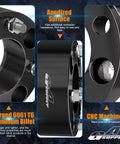 Kick Up That Stance Two Inch Wheel Spacers For 4X110 Bolt Pattern Atvs And Jeeps 74Mm Hub Bore With M10X1.25 Thread Studs showing anodized surface and forged aluminum.