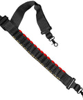 Black Tactical Ammo Sling For Shotgun And Rifle, Adjustable Shell Belt That Holds 15 Rounds, Fits 12 Gauge And 20 Gauge