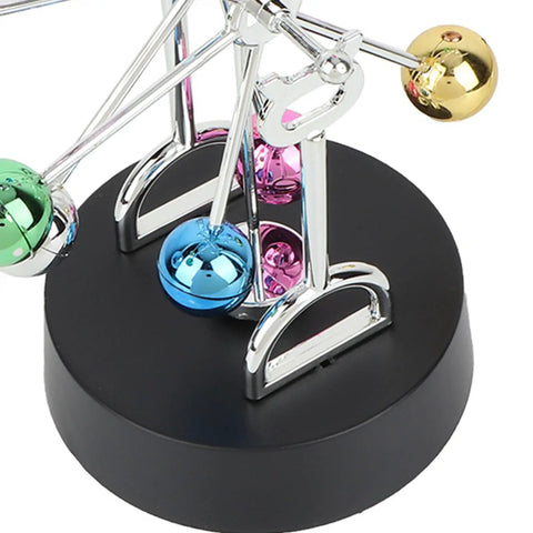 Dope Electric Newton Pendulum Ball Desktop Decor Battery Powered Kinetic Science Toy For Your Desk Colorful Design