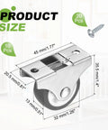 Smooth As Butter Mini Plate Casters 10 Pack Brown Nylon Wheels With Rock Solid Steel Base dimensions and specifications