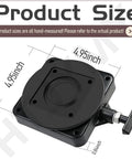 2 Pack Low Profile Swivel Base Downrigger Replacement Kit Featuring 360 Degree Rotation And A Dead Simple Setup, size 4.95 inches.
