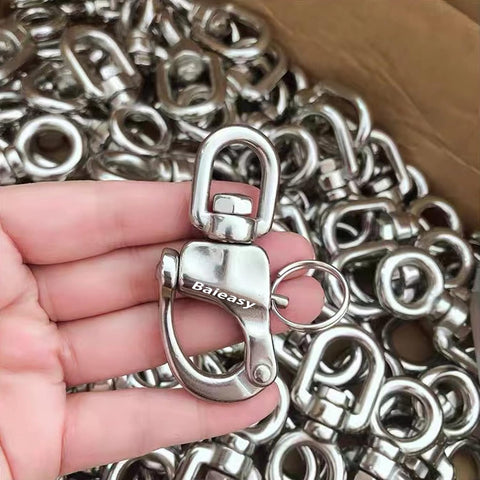 4 Pack Swivel Eye Snap Shackles Stainless 316 Marine Grade Quick Release For Sailing Rigging Spinnaker Halyard Clip Sailboat Gear