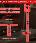 Bulletproof Adjustable Router Circle Cutting Jig For Compact Shop Setups Smooth Arc Routing And Super Precise Curved Edge Trimming Made Dead Simple with clear scale markings.