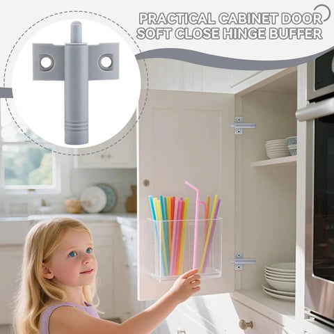 Twenty Piece Grey Plastic Soft Close Drawer Dampers For Kitchen Cabinets Wardrobes And Dressers Smooth As Butter Slide Easy Peasy Drawer Stopper Buffer Hardware For Home Organization Projects installed on cabinet door