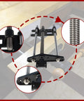 Tough As Nails Ten Inch Woodworking Front Vise Cast Iron Heavy Duty Workbench Mount showing steel threading detail.
