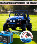 Peg Perego 12V ride-on vehicle with 12 AWG Wire Harness Connector Replacement For Peg Perego 12V Ride On Vehicles With Fuse Works With 12V SLA Battery And Lithium Upgrade Easy Install And Durable Battery Harness