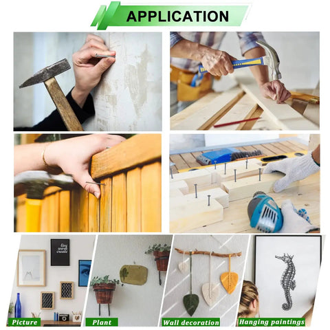 Hands using Solid Gear 1680 Piece Hardware Assortment Kit for various DIY projects like fastening, wall decoration, and repairs.