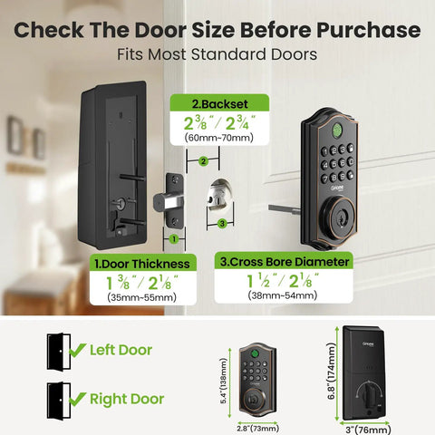 Slick Fingerprint Door Lock For Front Door Keyless Entry Deadbolt With App Control Keypad Auto Lock Digital Code Smart Lock Lightning Fast Unlock Smooth Moves No Stress Home Security