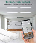 2Ft LED Ceiling Light Fixture 18W Plug Linkable Waterproof Tube Light For Garage Kitchen Bathroom Closet Office, 5000K Cool White installed in modern kitchen