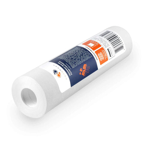 10 Inch By 2.5 Inch Sediment Filter Cartridge For Whole House And Reverse Osmosis Systems 1 Micron No Nonsense Pro Grade Filtration