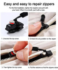Heavy Duty Zipper Slider Replacement Kit 10 Pack Easy Zip Puller Repair For Luggage Jackets Backpacks Sleeping Bags Gear No Fuss Quick Fix Durable Sliders