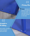 Image showing fixing holes and seamless welding on Oxygen Cylinder Rack For Wall Mount Beefy Heavy Duty Steel Gas Cylinder Holder.