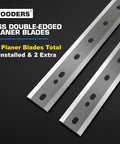 HSS double-edged planer blades for 13 Inch Benchtop Thickness Planer With 15 Amp Motor Four HSS Blades 2000W All Copper Motor